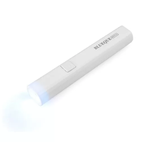 Műkörmös mini UV lámpa, kézi, akkumulátoros, hordozható, 3W, 1 LED-es, Blueque BQ-MINI4A, fehér