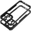 Apple iPhone 17 Pro, Szilikon tok, közepesen ütésálló, légpárnás sarok, akril hátlap, Anti-Drop Case, átlátszó/fekete