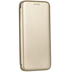   Apple iPhone 17 Pro Max, Oldalra nyíló tok, stand, Forcell Elegance, arany