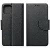 Apple iPhone 17, Oldalra nyíló tok, stand, Fancy Book, fekete