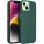 Apple iPhone Air (2025), Szilikon tok, közepesen ütésálló, fémhatású kamera keret, Frame Case, zöld