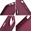 Apple iPhone 17 Pro Max, Szilikon tok, közepesen ütésálló, fémhatású kamera keret, Frame Case, lila