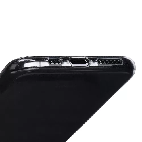 Apple iPhone 17 Pro, Szilikon tok, Jelly Case, Roar, átlátszó
