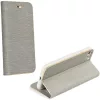Apple iPhone 17 Pro Max, Oldalra nyíló tok, stand, Luna Book, ezüst