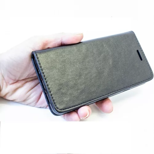 Apple iPhone 17 Pro, Oldalra nyíló tok, stand, Magnet Book, fekete