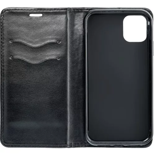 Apple iPhone 17 Pro Max, Oldalra nyíló tok, stand, Magnet Book, fekete