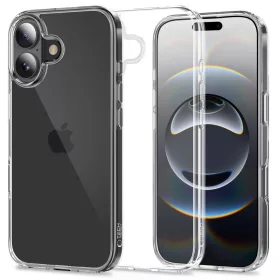   Apple iPhone 17, Műanyag hátlap védőtok + szilikon keret, FlexAir Hybrid, átlátszó