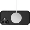 Apple iPhone 17, Oldalra nyíló tok, stand, mágnes csattal, kivehető tokkal, Magsafe töltővel kompatibilis, TP Wallett Magsafe, fekete