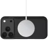 Apple iPhone 17 Pro Max, Oldalra nyíló tok, stand, mágnes csattal, kivehető tokkal, Magsafe töltővel kompatibilis, TP Wallett Magsafe, fekete