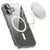 Apple iPhone 17, Műanyag hátlap védőtok + szilikon keret, Magsafe töltővel kompatibilis, FlexAir Hybrid Magsafe, átlátszó