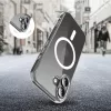 Apple iPhone 17, Műanyag hátlap védőtok + szilikon keret, Magsafe töltővel kompatibilis, FlexAir Hybrid Magsafe, átlátszó