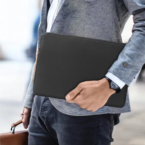Laptop táska, 15 - 16" készülékhez, TP Fleece, fekete