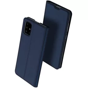   Samsung Galaxy S23 FE SM-S711, Oldalra nyíló tok, stand, Dux Ducis, sötétkék