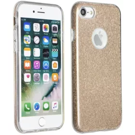   Samsung Galaxy S25 FE SM-S731, Szilikon tok, csillogó, Forcell Shining, arany