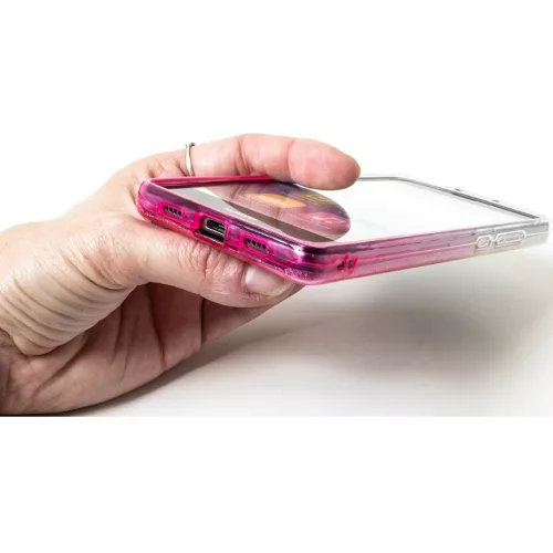 Samsung Galaxy S25 FE SM-S731, Szilikon tok, csillogó, Forcell Shining, vörösarany/ezüst