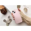 Samsung Galaxy S25 FE SM-S731, Szilikon tok, közepesen ütésálló, fémhatású kamera keret, Frame Case, rózsaszín