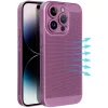 Samsung Galaxy A17 4G / A17 5G SM-A175F / A176B, Műanyag hátlap védőtok, légáteresztő, lyukacsos minta, Breezy, lila