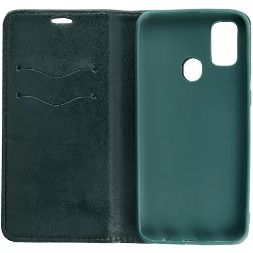 Samsung Galaxy A17 4G / A17 5G SM-A175F / A176B, Oldalra nyíló tok, stand, Magnet Book, zöld