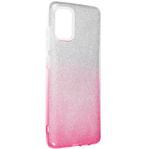 Samsung Galaxy A17 4G / A17 5G SM-A175F / A176B, Szilikon tok, csillogó, Forcell Shining, vörösarany/ezüst