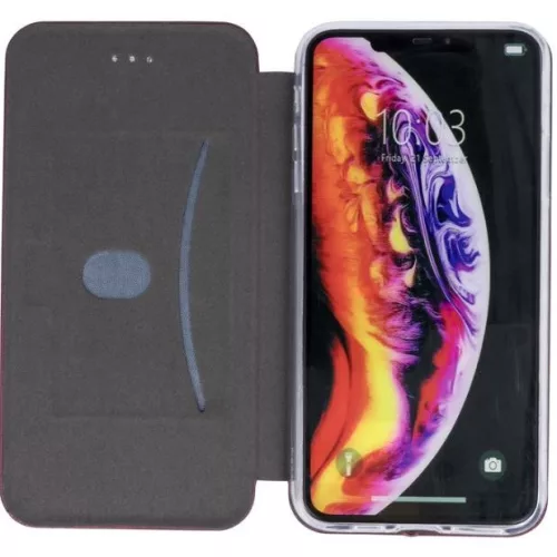 Samsung Galaxy S25 FE SM-S731, Oldalra nyíló tok, stand, Forcell Elegance, bordó