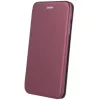 Samsung Galaxy A17 4G / A17 5G SM-A175F / A176B, Oldalra nyíló tok, stand, Forcell Elegance, bordó