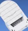 Műkörmös UV lámpa, 48 LED, 192W, akkumulátoros, érintős, akkumulátor funkció, Blueque BQ-V18, fehér