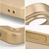 Samsung Galaxy A17 4G / A17 5G SM-A175F / A176B, Szilikon tok, mikrofiber plüss belső, csillogó hátlap, Metallic Case, arany