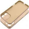 Samsung Galaxy A34 5G SM-A346B, Szilikon tok, mikrofiber plüss belső, csillogó hátlap, Metallic Case, arany