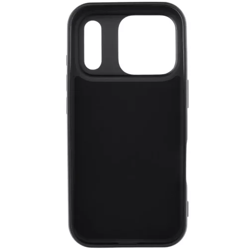 Apple iPhone 17, Szilikon tok, stand, telefontartó gyűrű, Roar Amber, fekete