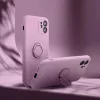Apple iPhone 17, Szilikon tok, stand, telefontartó gyűrű, Roar Amber, lila