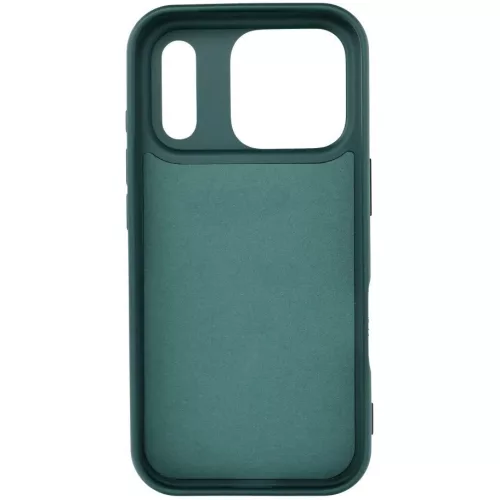 Apple iPhone 17, Szilikon tok, stand, telefontartó gyűrű, Roar Amber, zöld