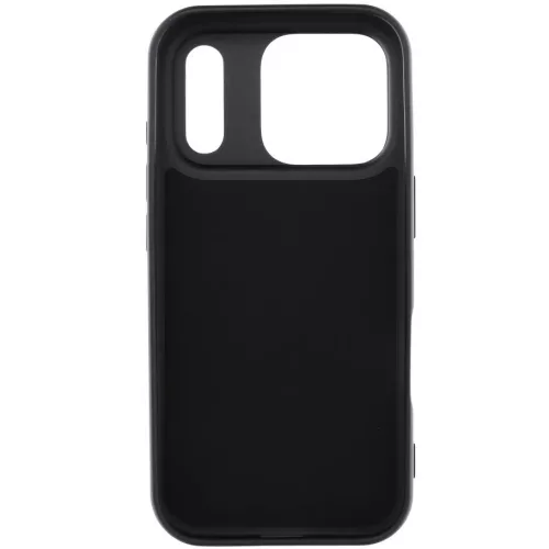 Apple iPhone 15 Pro Max, Szilikon tok, stand, telefontartó gyűrű, Roar Amber, fekete
