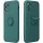 Apple iPhone 16 Plus, Szilikon tok, stand, telefontartó gyűrű, Roar Amber, zöld
