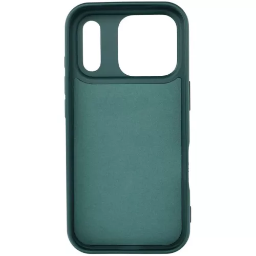 Apple iPhone 16 Plus, Szilikon tok, stand, telefontartó gyűrű, Roar Amber, zöld