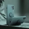 Samsung Galaxy S25 Plus SM-S936, Szilikon tok, stand, telefontartó gyűrű, Roar Amber, zöld