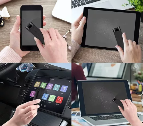Univerzális képernyő, kijelző tisztító szett, Screen Cleaner, fekete