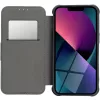 Samsung Galaxy S26 SM-S942, Oldalra nyíló tok, légpárnás sarok, bőrhatású, karbon minta, Razor Book, fekete