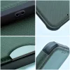 Samsung Galaxy S26 SM-S942, Oldalra nyíló tok, légpárnás sarok, bőrhatású, karbon minta, Razor Book, zöld