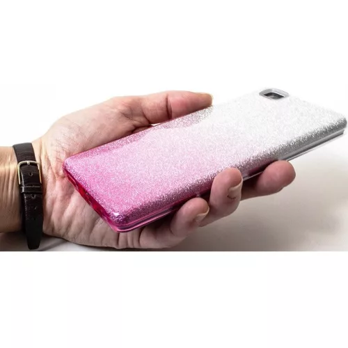 Samsung Galaxy S26 SM-S942, Szilikon tok, csillogó, Forcell Shining, vörösarany/ezüst
