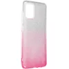Samsung Galaxy S26 Plus SM-S947, Szilikon tok, csillogó, Forcell Shining, vörösarany/ezüst