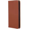 Samsung Galaxy S26 SM-S942, Oldalra nyíló tok, valódi bőrtok, stand, Smart Pro, barna