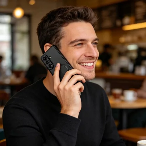Samsung Galaxy S26 Plus SM-S947, Műanyag hátlap védőtok + szilikon keret, közepesen ütésálló, Magsafe töltővel kompatibilis, fényes keret, Magflex Magsafe, átlátszó/fekete