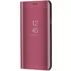   Samsung Galaxy A05 SM-A055F, Oldalra nyíló tok, hívás mutatóval, Smart View Cover, vörösarany (utángyártott)