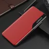 Samsung Galaxy A05s SM-A057F, Oldalra nyíló tok, stand, hívás mutatóval, Wooze FashionBook, piros