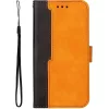 Samsung Galaxy A05s SM-A057F, Oldalra nyíló tok, stand, kártyatartóval, kézpánttal, Wooze Colour Wallet, narancssárga
