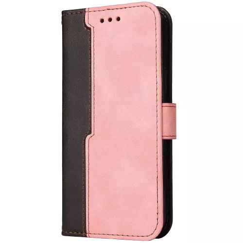 Samsung Galaxy S23 FE SM-S711, Oldalra nyíló tok, stand, kártyatartóval, kézpánttal, Wooze Colour Wallet, rózsaszín