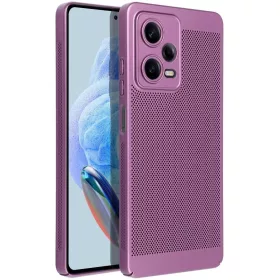   Samsung Galaxy A05s SM-A057F, Műanyag hátlap védőtok, légáteresztő, lyukacsos minta, Breezy, lila