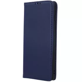  Samsung Galaxy A25 5G SM-A256B, Oldalra nyíló tok, valódi bőrtok, stand, Smart Pro, sötétkék
