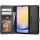 Samsung Galaxy A25 5G SM-A256B, Oldalra nyíló tok, stand, mágnes csattal, TP Wallett, fekete