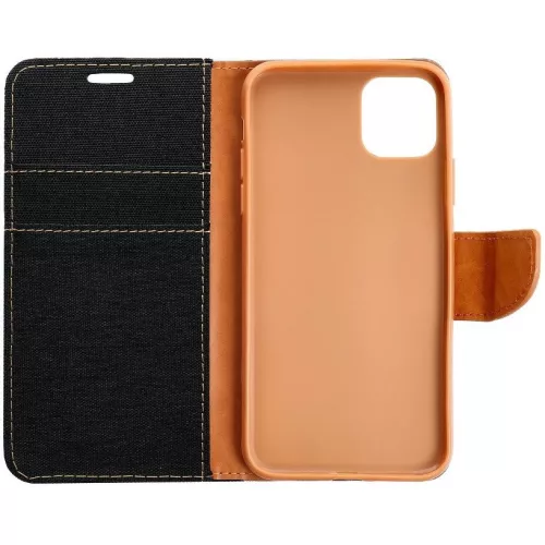 Samsung Galaxy A55 5G SM-A556B, Oldalra nyíló tok, stand, Canvas Book, fekete
